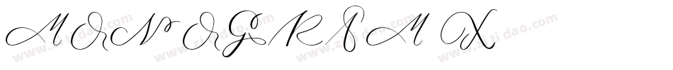 MONOGRAM X字体转换